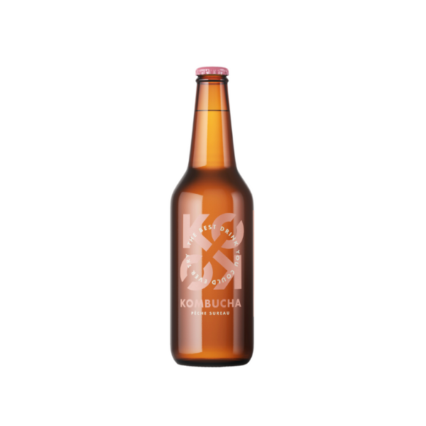 Kombucha pêche sureau bio - 1