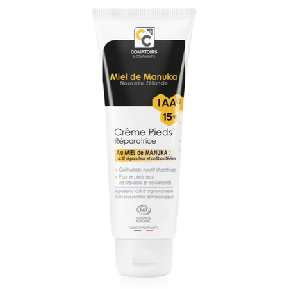 Comptoirs & Compagnies -- Crème pieds réparatrice au miel de manuka  iaa15+ - 75 ml